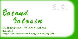 botond volosin business card